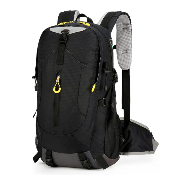 Lightweight 30L Hiking Backpack - Water-Resistant - Black