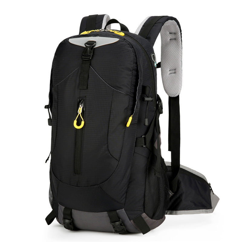 Lightweight 30L Hiking Backpack - Water-Resistant - Black