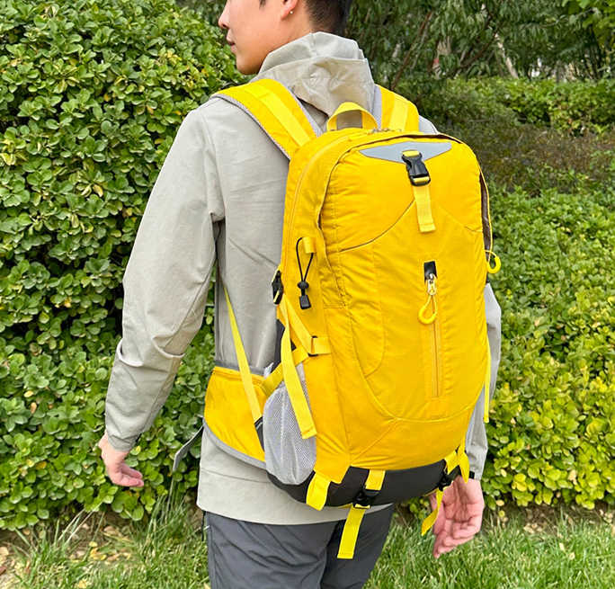 Lightweight 30L Hiking Backpack - Water-Resistant - Grey