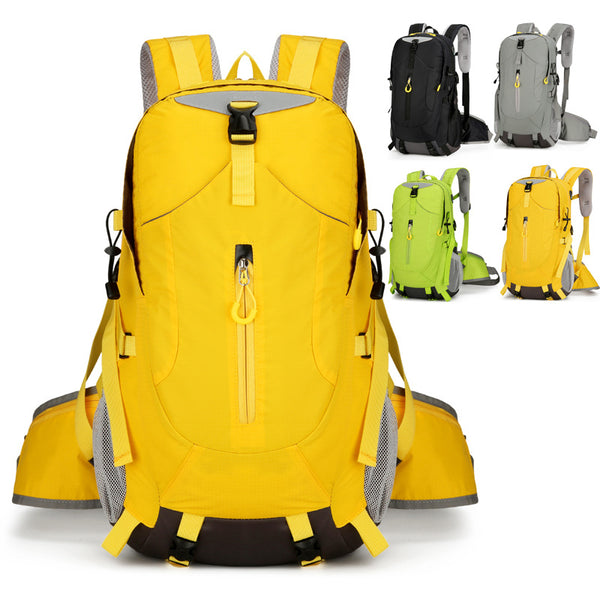 Lightweight 30L Hiking Backpack - Water-Resistant - Yellow