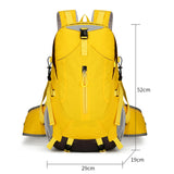 Lightweight 30L Hiking Backpack - Water-Resistant - Yellow
