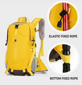Lightweight 30L Hiking Backpack - Water-Resistant - Yellow