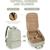 Black Large Capacity Travel Laptop Backpack - Padded Compartment