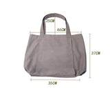 Yoga Mat Tote Bag - Durable Canvas Shoulder Bag for Outdoor Workouts & Travel - Grey