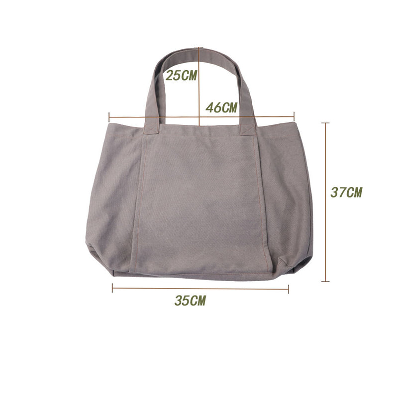 Yoga Mat Tote Bag - Durable Canvas Shoulder Bag for Outdoor Workouts & Travel - Grey