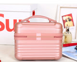 Durable Hard Shell Makeup Travel Case with Handle - Pink