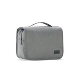 Eco-Friendly RPET Hanging Toiletry Cosmetic Bag - Large Capacity Waterproof - Grey