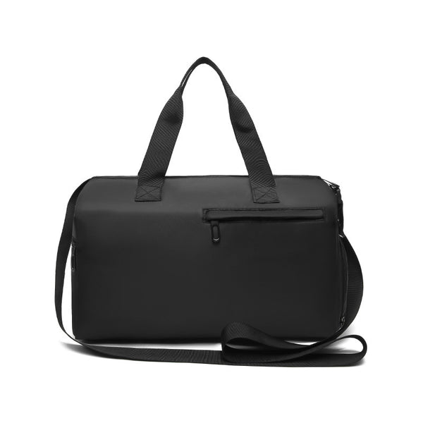 Men's Large Capacity Sports Duffel Bag with Wet/Dry Separation Pocket - Black