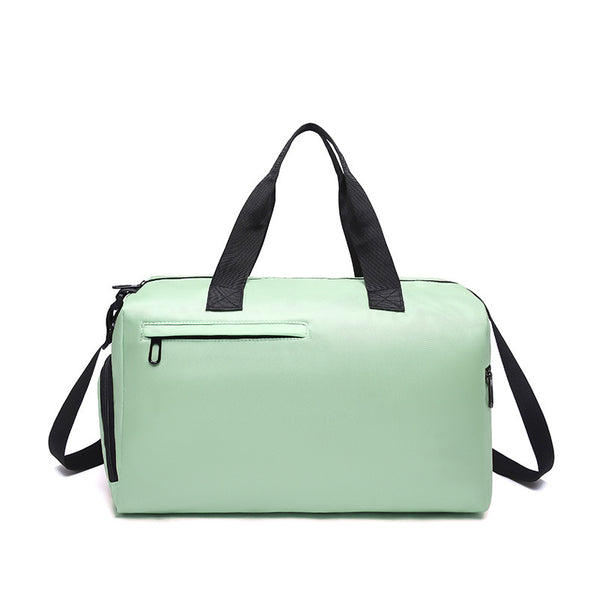 Men's Large Capacity Sports Duffel Bag with Wet/Dry Separation Pocket - Green