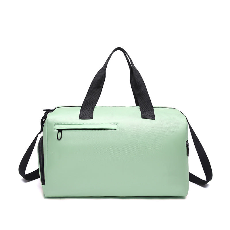 Men's Large Capacity Sports Duffel Bag with Wet/Dry Separation Pocket - Green