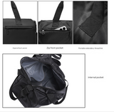Men's Large Capacity Sports Duffel Bag with Wet/Dry Separation Pocket - Grey