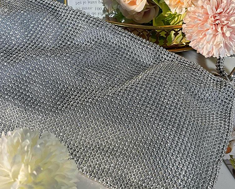 Elegant Evening Bag with Decorative Accents - Pink