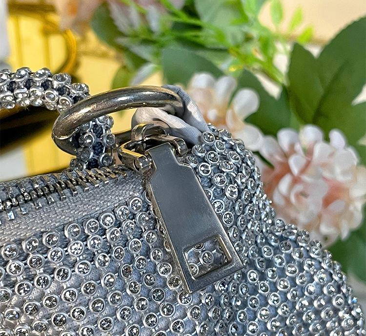 Elegant Evening Bag with Decorative Accents - Pink